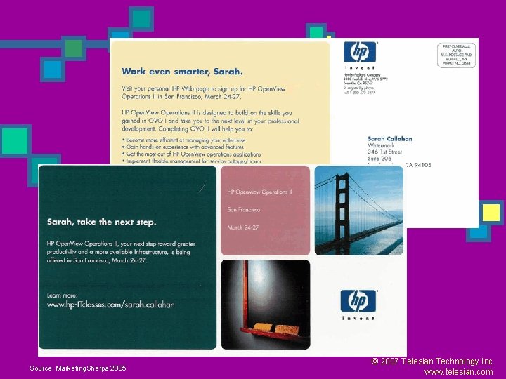 Source: Marketing. Sherpa 2005 © 2007 Telesian Technology Inc. www. telesian. com 