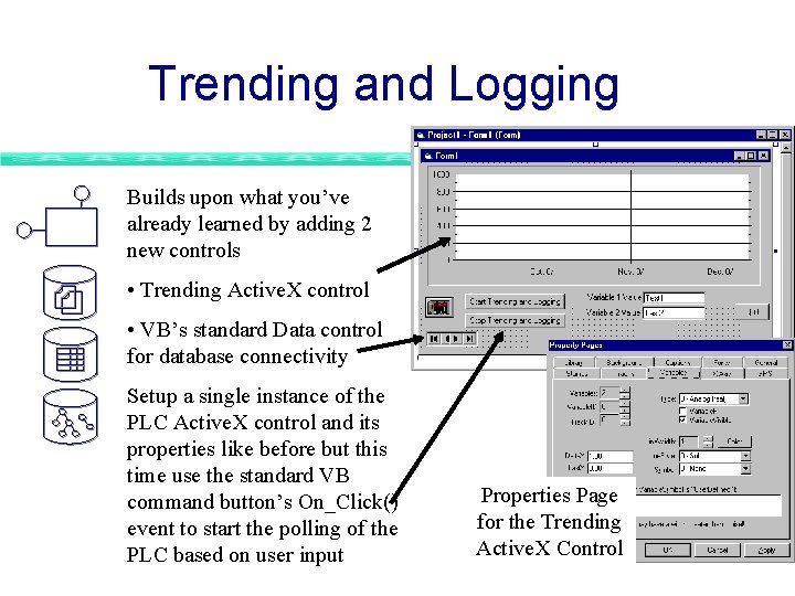 Trending and Logging Builds upon what you’ve already learned by adding 2 new controls Trending and Logging Builds upon what you’ve already learned by adding 2 new controls