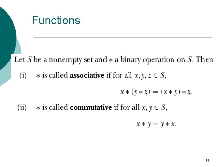 Functions 11 