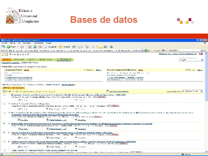 Bases de datos 
