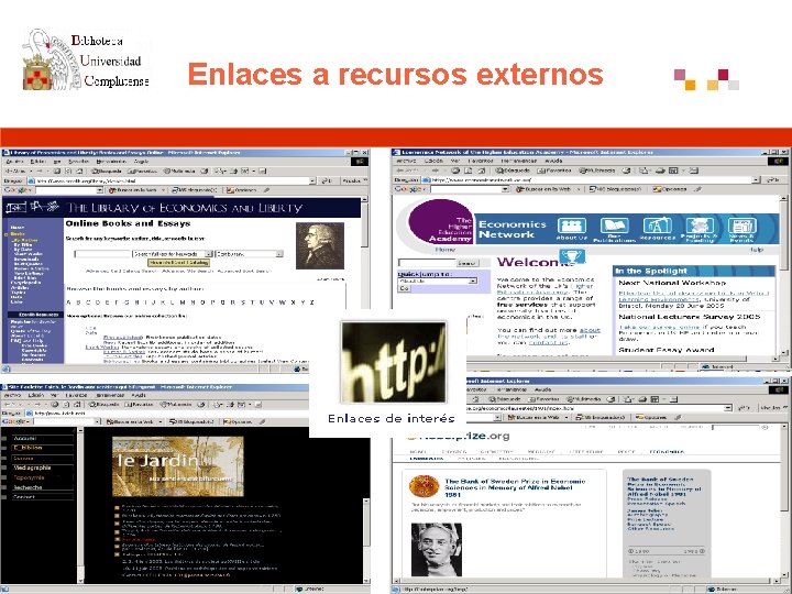 Enlaces a recursos externos 