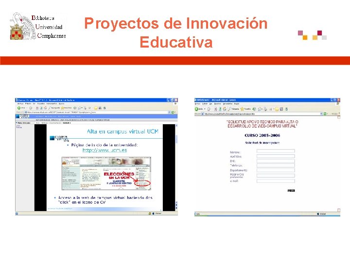 Proyectos de Innovación Educativa 