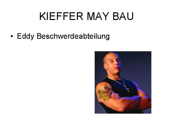 KIEFFER MAY BAU • Eddy Beschwerdeabteilung 