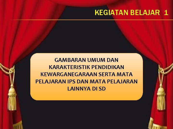 KEGIATAN BELAJAR 1 GAMBARAN UMUM DAN KARAKTERISTIK PENDIDIKAN KEWARGANEGARAAN SERTA MATA PELAJARAN IPS DAN