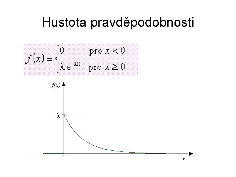 Hustota pravděpodobnosti 