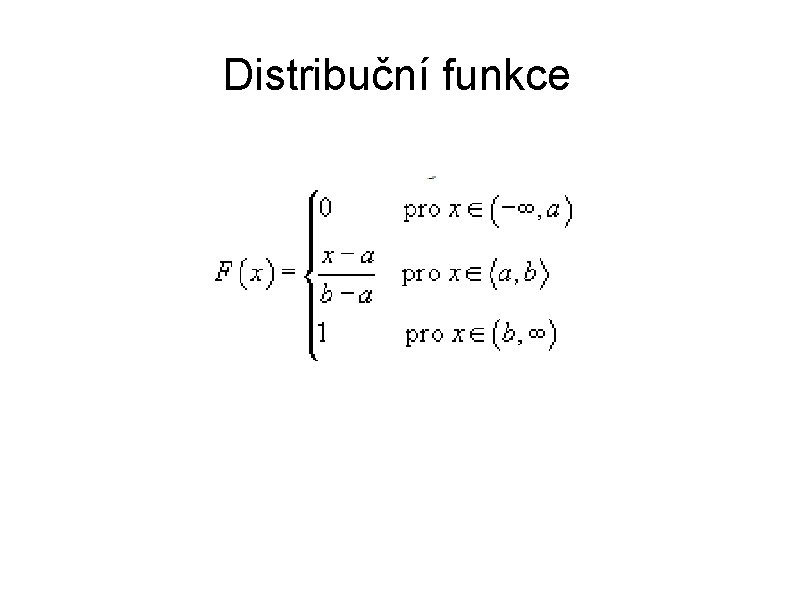 Distribuční funkce 