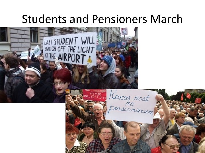 Students and Pensioners March 