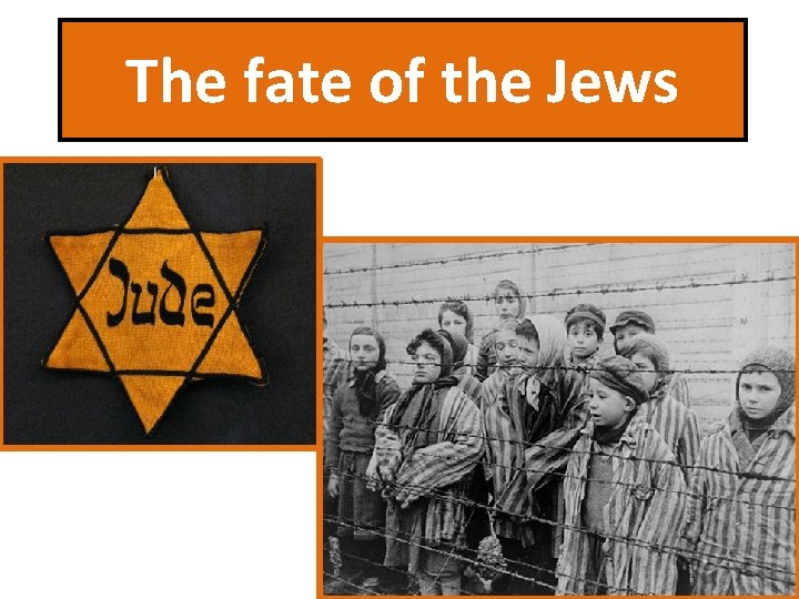 The fate of the Jews 