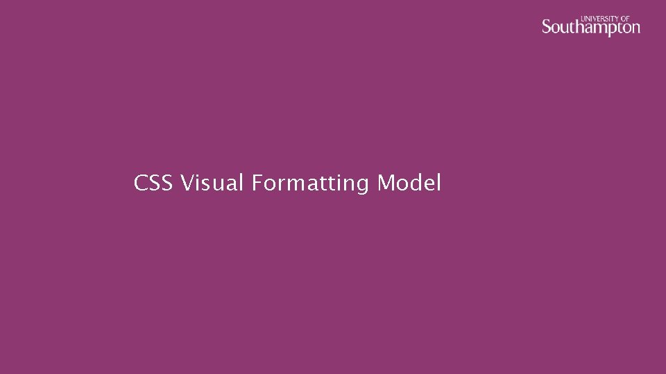CSS Visual Formatting Model 