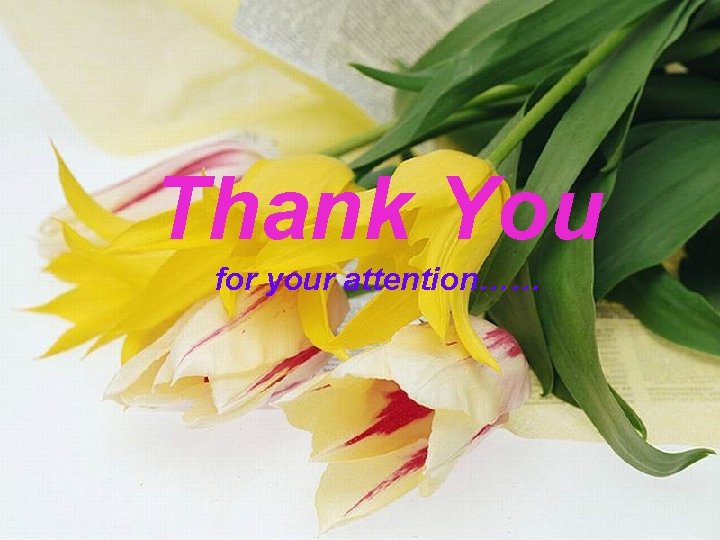 Thank You for your attention…… 