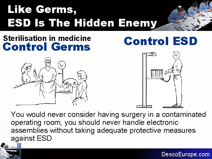 Like Germs, ESD Is The Hidden Enemy Sterilisation in medicine Control Germs Control ESD