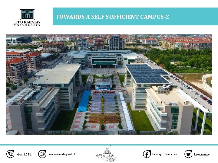 TOWARDS A SELF SUFFICIENT CAMPUS-2 444 12 51 www. karatay. edu. tr Karatay. Universitesi