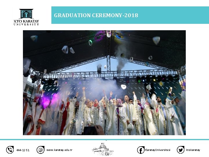 GRADUATION CEREMONY-2018 444 12 51 www. karatay. edu. tr Karatay. Universitesi ktokaratay 