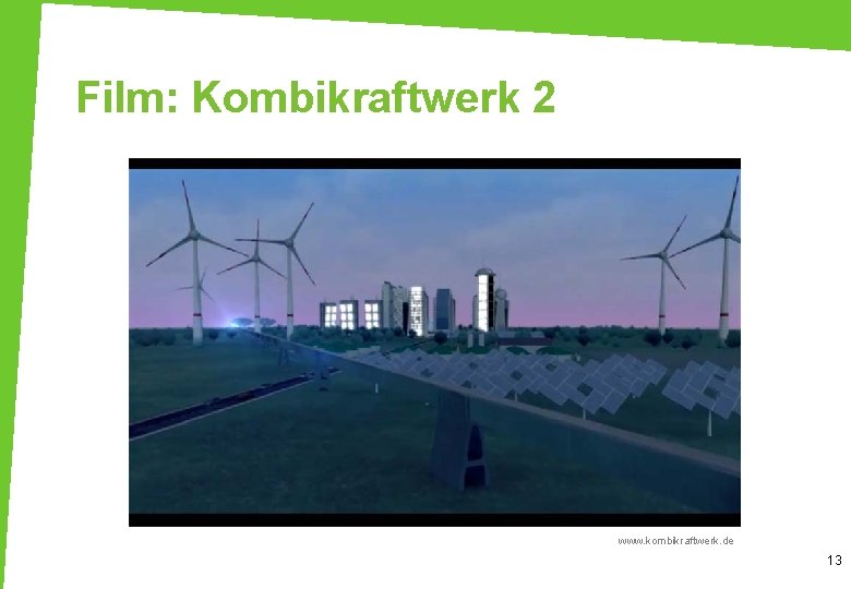 Film: Kombikraftwerk 2 www. kombikraftwerk. de 13 