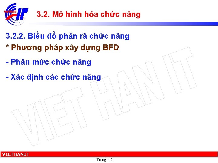 3. 2. Mô hình hóa chức năng 3. 2. 2. Biểu đồ phân rã
