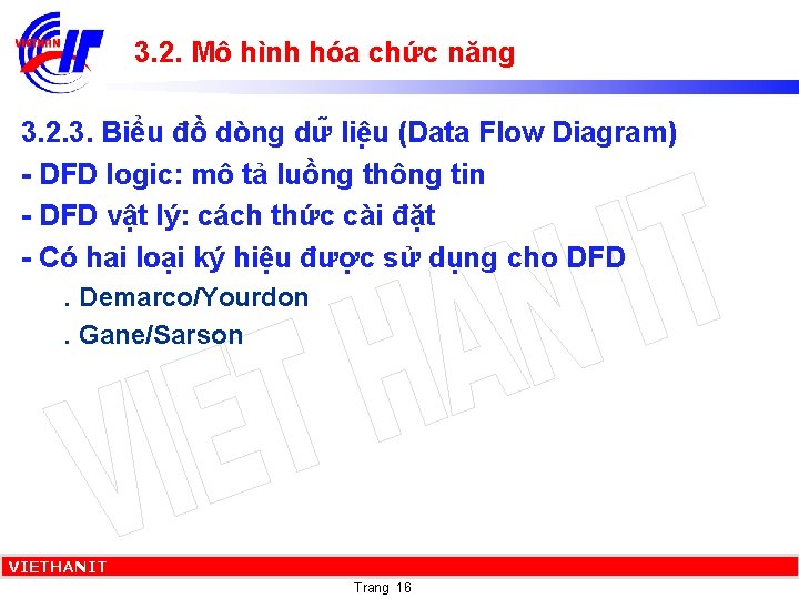 3. 2. Mô hình hóa chức năng 3. 2. 3. Biểu đồ dòng dư