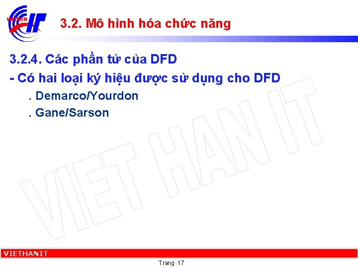 3. 2. Mô hình hóa chức năng 3. 2. 4. Các phần tử của