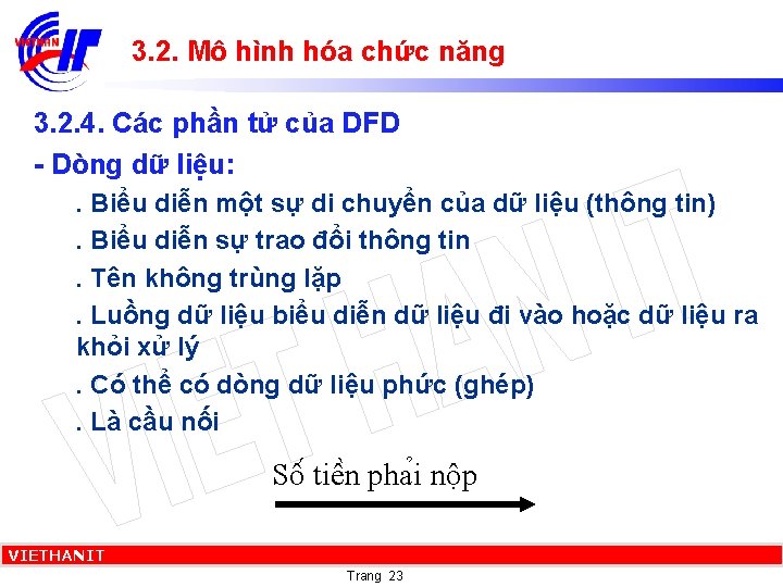 3. 2. Mô hình hóa chức năng 3. 2. 4. Các phần tử của