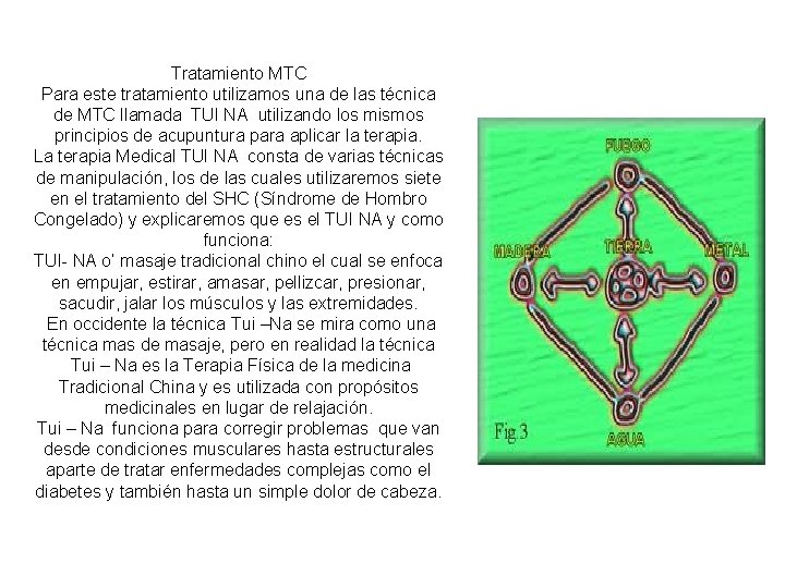 Tratamiento MTC Para este tratamiento utilizamos una de las técnica de MTC llamada TUI