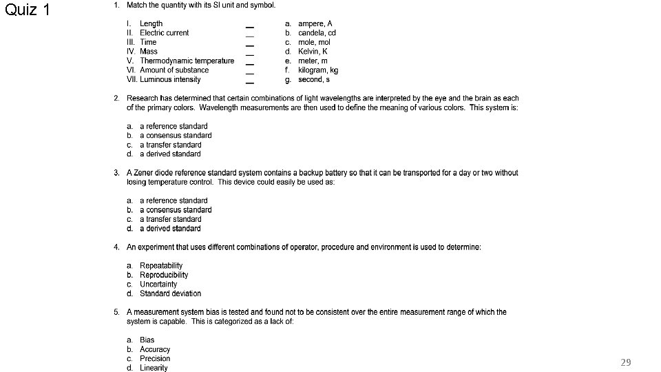 Quiz 1 29 