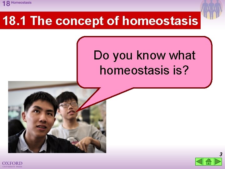 18. 1 The concept of homeostasis Do you know what homeostasis is? 3 