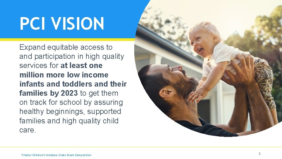 PCI VISION Expand equitable access to and participation in high quality services for at