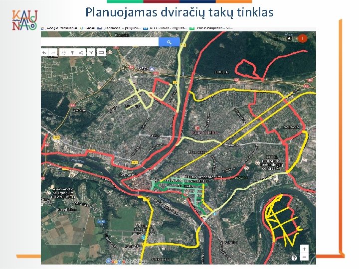 Planuojamas dviračių takų tinklas 