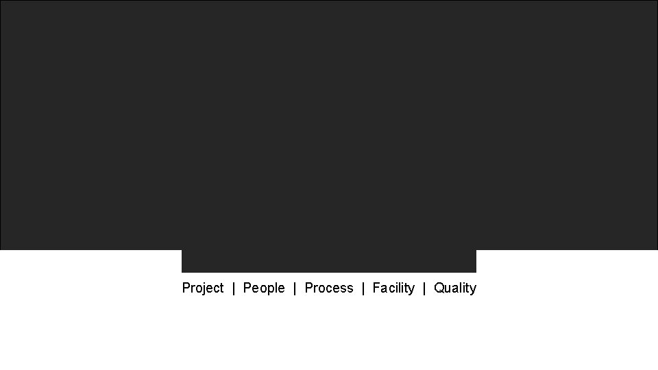 Project | People | Process | Facility | Quality 