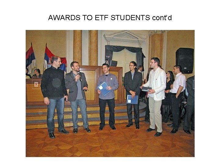 AWARDS TO ETF STUDENTS cont’d 