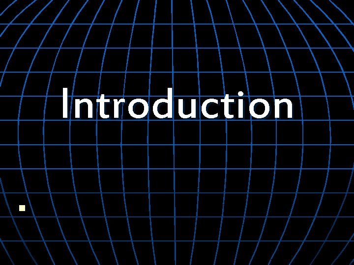 Introduction n 