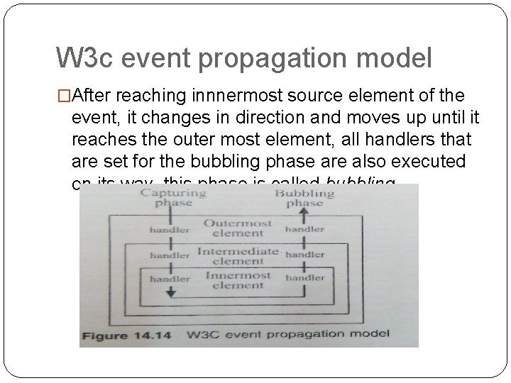W 3 c event propagation model �After reaching innnermost source element of the event,