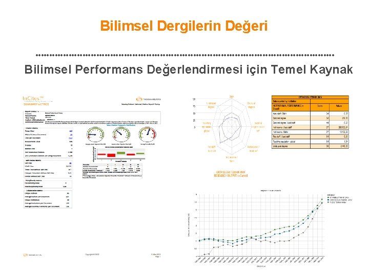 Bilimsel Dergilerin Değeri Bilimsel Performans Değerlendirmesi için Temel Kaynak 