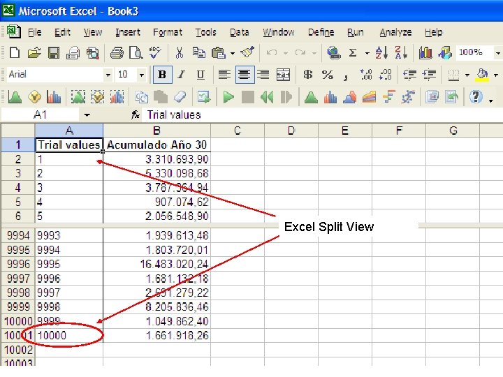 Excel Split View 