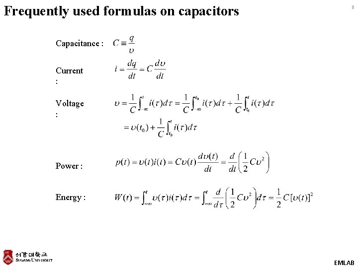 1 Chapter 6 Capacitance and inductance EMLAB Contents