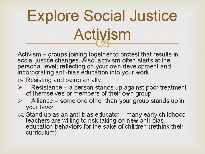 Explore Social Justice Activism – groups joining together to protest that results in social
