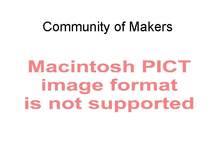 Community of Makers 