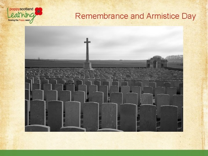 Remembrance and Armistice Day 