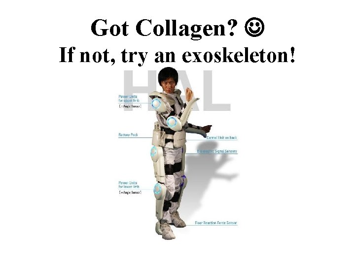 Got Collagen? If not, try an exoskeleton! 