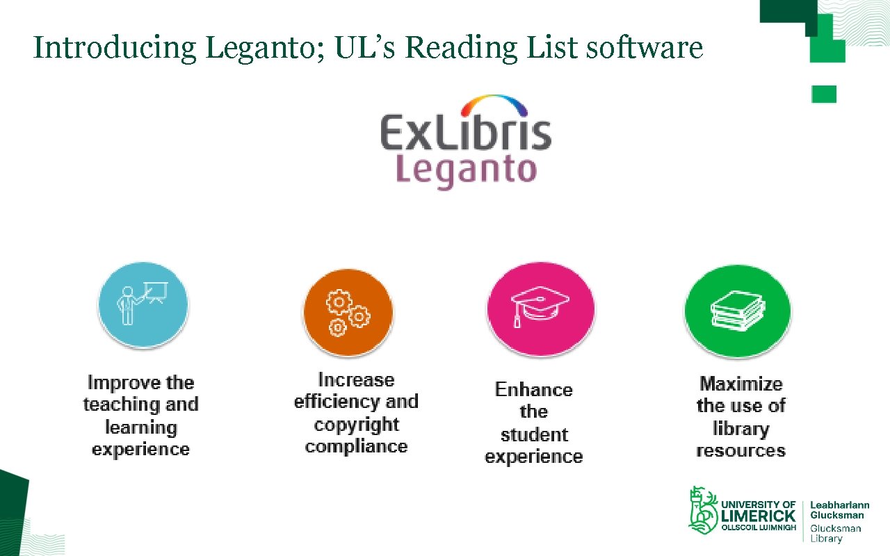 Introducing Leganto; UL’s Reading List software 