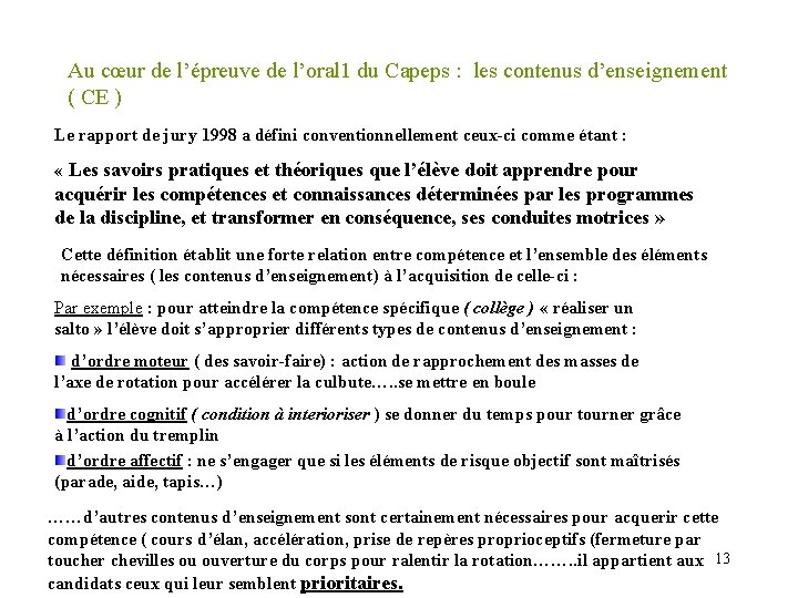 Au cœur de l’épreuve de l’oral 1 du Capeps : les contenus d’enseignement (