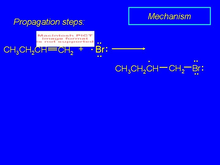 Propagation steps: CH 3 CH 2 CH . . : CH 2 +. Br.