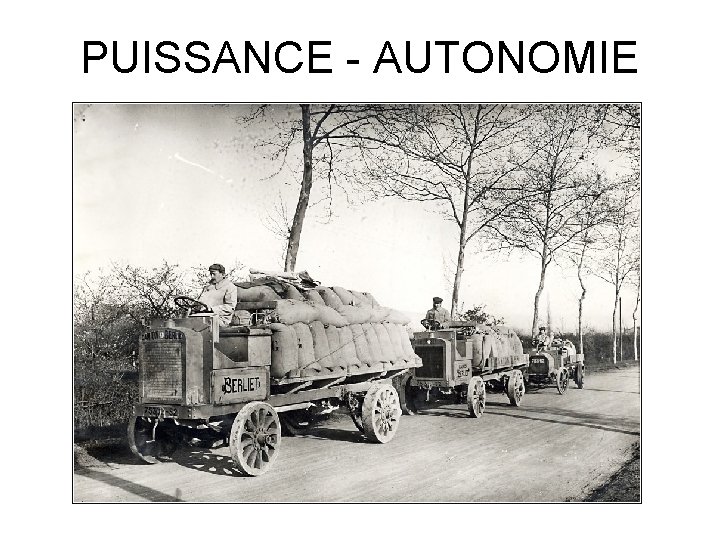 PUISSANCE - AUTONOMIE 