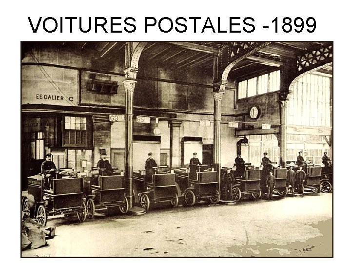 VOITURES POSTALES -1899 