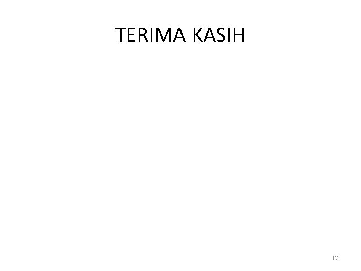 TERIMA KASIH 17 