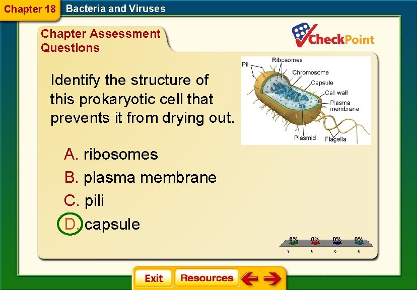Chapter 18 Bacteria and Viruses Chapter Assessment Questions Identify the structure of this prokaryotic