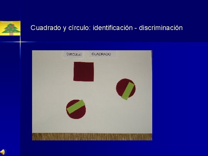 Cuadrado y círculo: identificación - discriminación 