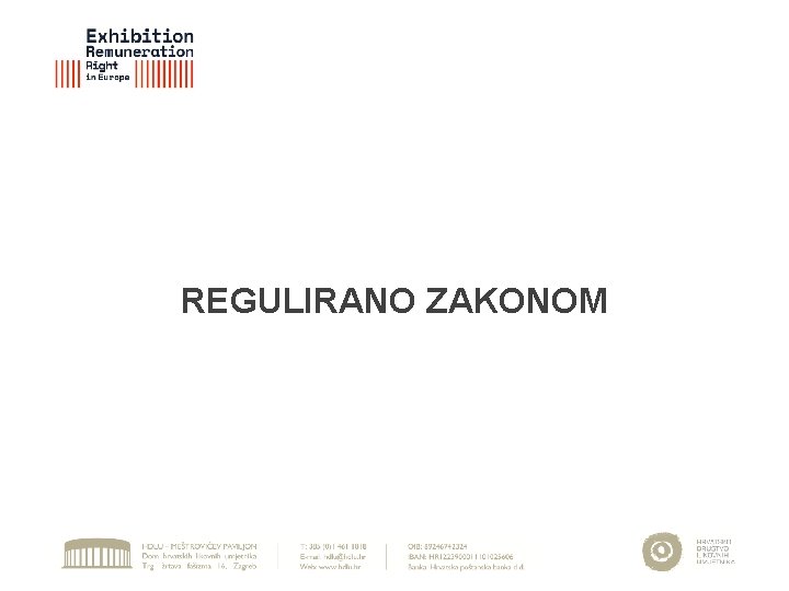 REGULIRANO ZAKONOM 