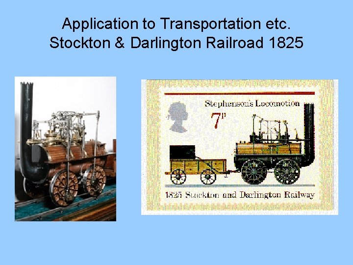 Application to Transportation etc. Stockton & Darlington Railroad 1825 