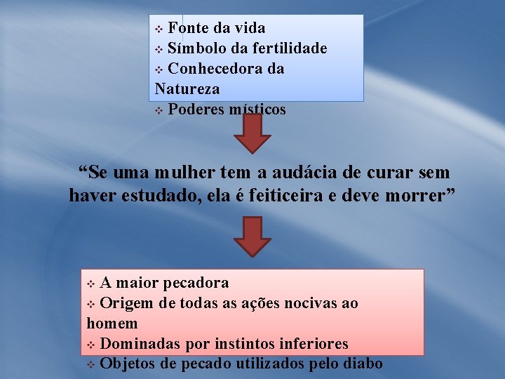  Fonte da vida v Símbolo da fertilidade v Conhecedora da Natureza v Poderes