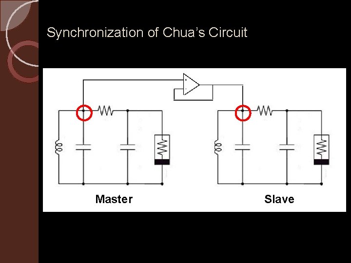 Synchronization of Chua’s Circuit Master Slave 